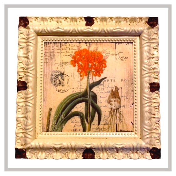 Botanical Print Wall Hanging Coral Greens - Picture 2 of 10